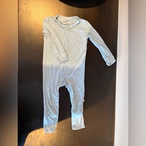 Kyte BABY Light Blue Long-Sleeve Footed One-Piece
